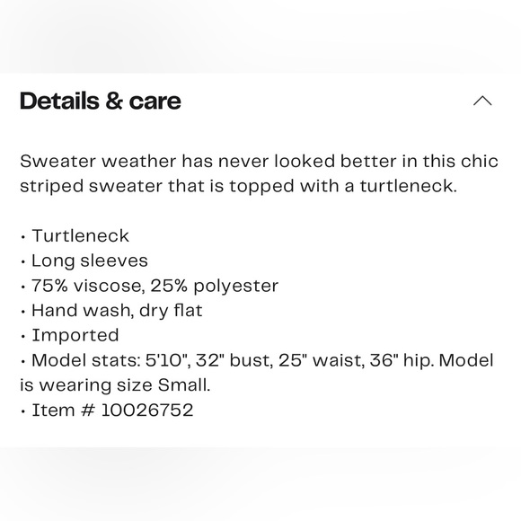 NWOT - Adrianna Papell Striped Turtleneck Sweater - Picture 6 of 6